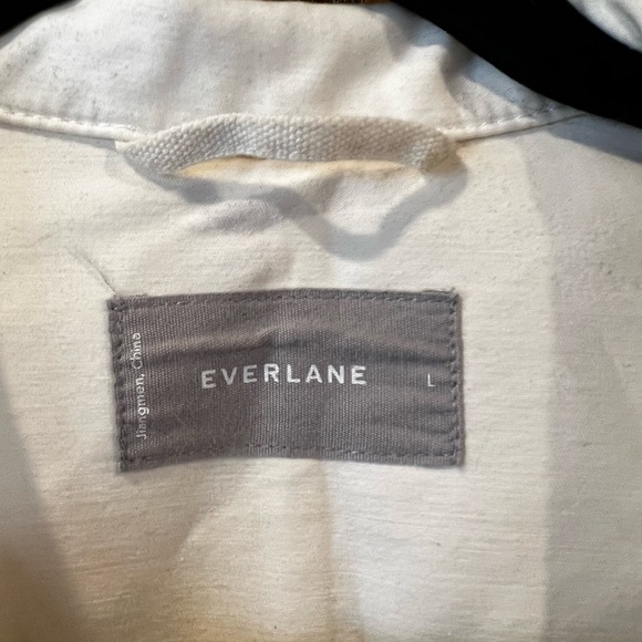 Everlane White Fall/Spring Jacket - Picture 3 of 5